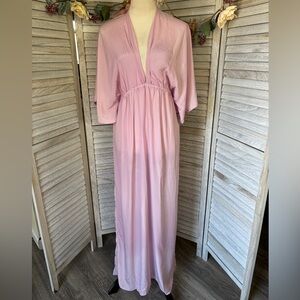 KARMA HIGHWAY Women’s Semi-Sheer Lounge Maxi  Dress, Lavender/Orchid Pink color